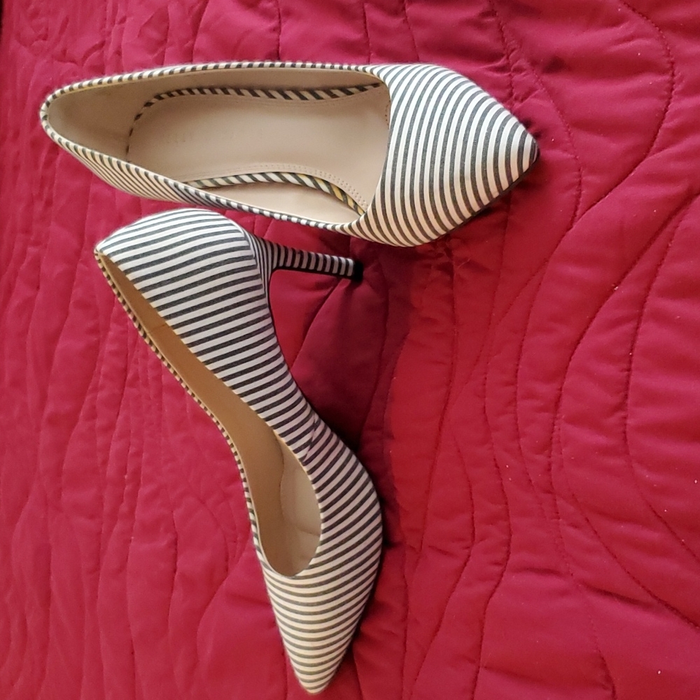 Kelly & Katie Stiped Heels